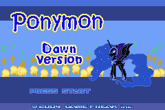 Ponymon Dawn (alpha 0.21) Title Screen